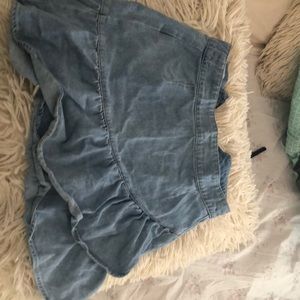 Jean mini skirt
